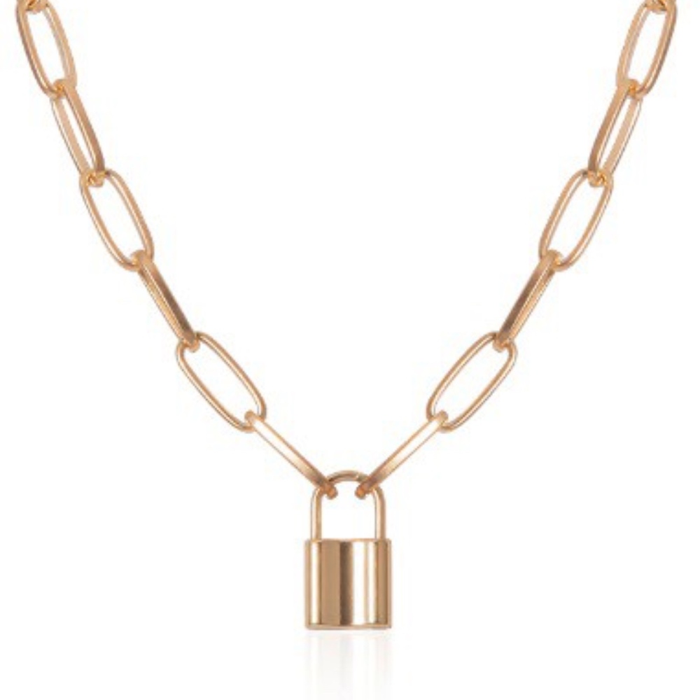 Lock Pendant Necklace - Picture 2 of 6